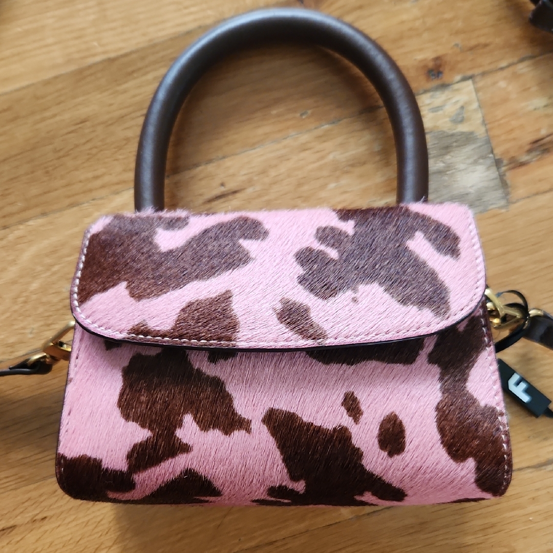 By Far Pink And Brown Mini Bag